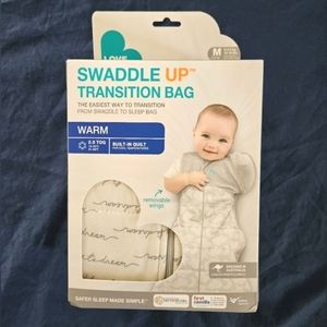 Love to Dream Swaddle UP Transition Bag Warm 2.5 TOG, Dreamer White, Medium